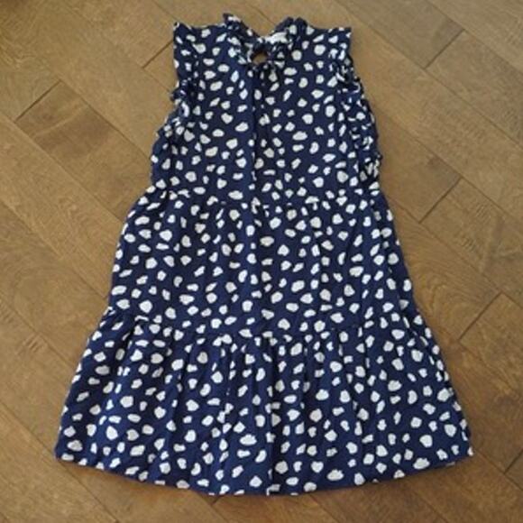 THML Sleeveless Ruffle Tiered Dress Blue Womens Size Large - Picture 1 of 7